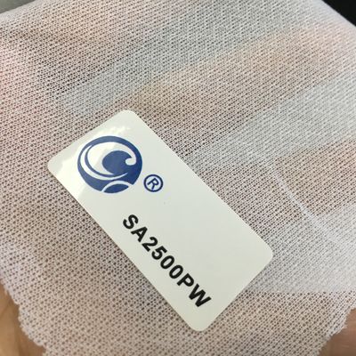 150 cm di larghezza Tricot circolare tessuto interlining fusibile per GAOXIN SA2500 in bianco puro