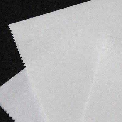 16-100 gm poliestere doppio punto non tessuto sottili interlinee fusibili con adesivo