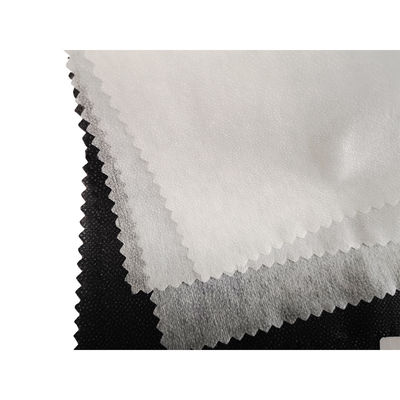 Larghezza 150 cm GAOXIN Micro Dot Nonwoven Fusible Interlining PA/PES Coating Incluso