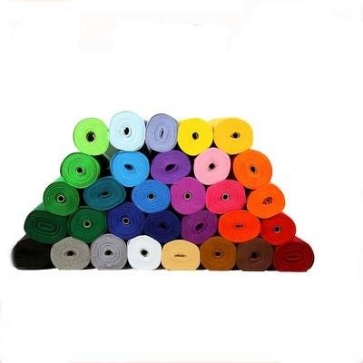 Larghezza 15-150 cm Rollo di tessuto non tessuto su ordinazione in qualsiasi colore per le esigenze del cliente