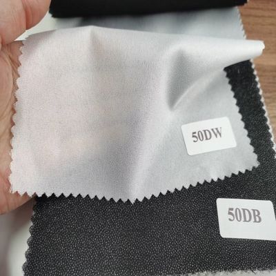 Indumenti Fusibili Interlinings Linings GAOXIN Fusibile tessuto di poliestere 40gsm /-2g Larghezza personalizzata