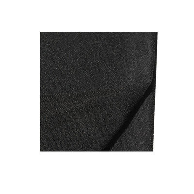 Tessuto nero 100% poliestere tricot a maglia a maglia