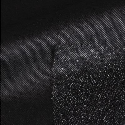 Gaoxin PA/PES Nonwoven Fusing Interlining for Garments Double Dot Black Larghezza 90-200cm