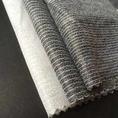Tessuto satinato a doppia puntura con legame di cucitura interfacciabile con rivestimento fusibile per accessori di abbigliamento