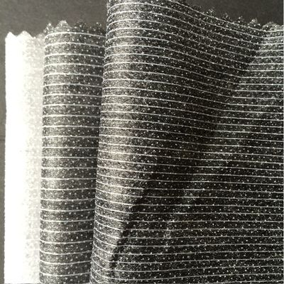 Tessuto satinato a doppia puntura con legame di cucitura interfacciabile con rivestimento fusibile per accessori di abbigliamento