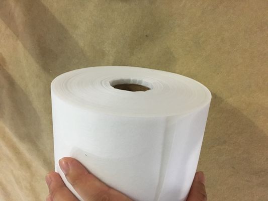 112 cm di larghezza ricamo tessuto di supporto interlining adesivo satinato