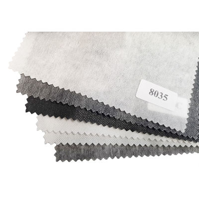 Interlining in poliestere per accessori di abbigliamento in nero bianco e grigio Larghezza 15-150cm