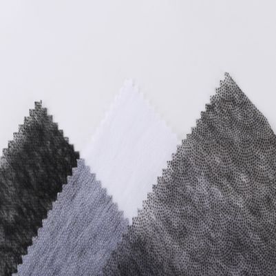 Interlining di satin non tessuto per avvolgimento a maglia all'interno bianco nero grigio